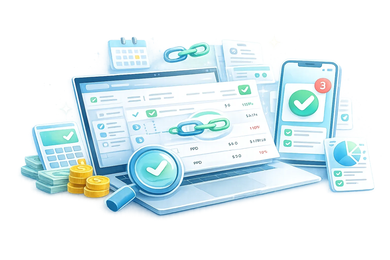 Comprueba que tus facturas están saldadas y relacionadas correctamente